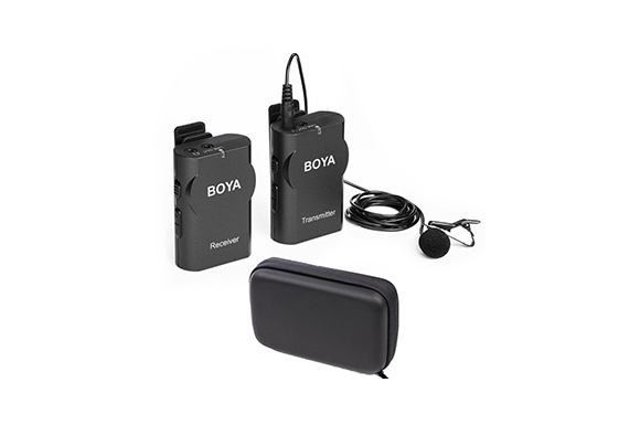 Boya BY-WM4　ワイアレス マイク　マイクロフォン　DSLRカメラビデオカメラ対応　Iphone Androidスマートフォン対応