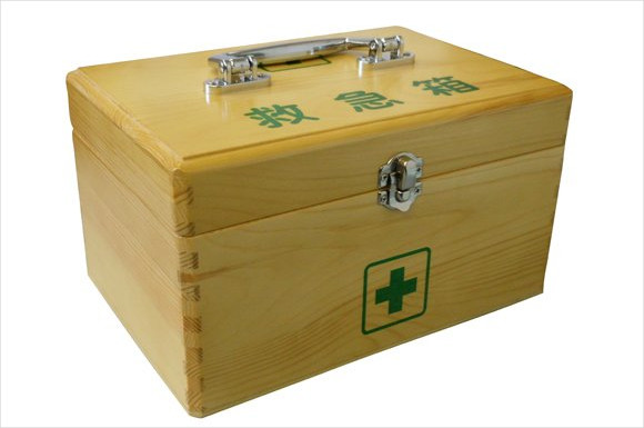 リーダー木製救急箱 Lサイズ