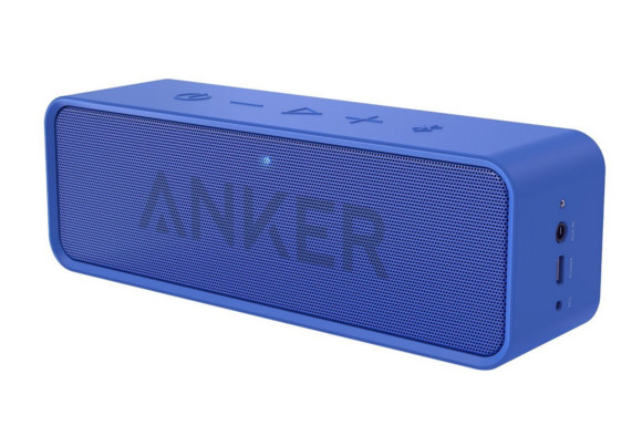 Anker SoundCore ポータブル Bluetooth4.0 スピーカー 24時間連続再生可能【デュアルドライバー / ワイヤレススピーカー / 内蔵マイク搭載】(ブルー)