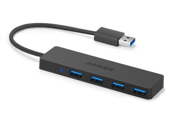 Anker USB3.0 ウルトラスリム 4ポートハブ USB3.0高速ハブ 軽量・コンパクト