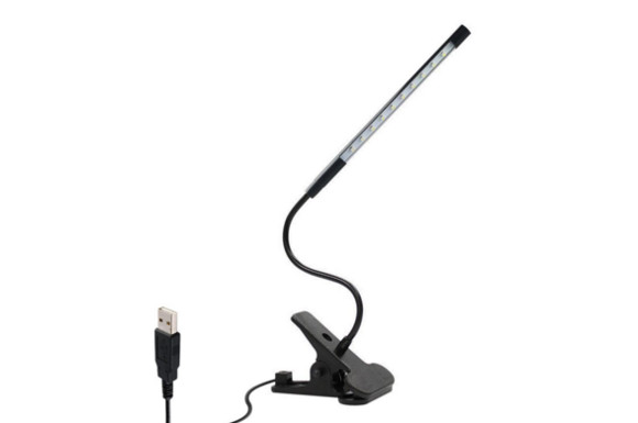 MyArmor LED タッチセンサー ライト USB クリップ ライト 0-100%明るさ調整可能 目に優しい フレキシブル アーム ベッドサイドランプ センサーライト 手元ライト(黒)