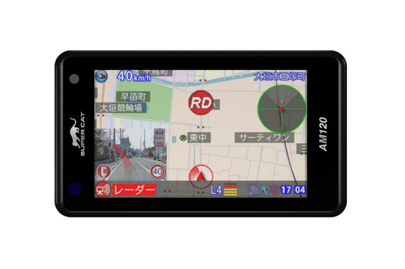 【Amazon.co_.jp-限定】ユピテル-レーダー探知機-AM120-GPS-一体型-フルマップ表示-リモコン付属-小型オービス対応-レーダー波受信-GPSデータ13万6千件以上-OBDケーブル対応