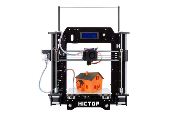 HICTO PReprap Prusa i3 3D プリンターキット DIY アクリル板 未組立 黒3dp-08bk