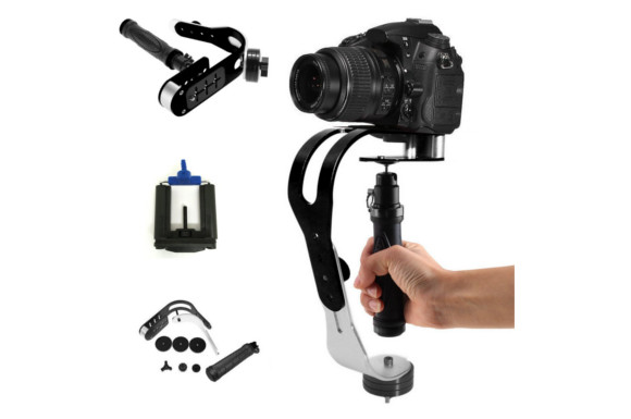 ZENIC スタビライザー 黒ハンドヘルド 手振れ防止 撮影安定化機材 GoPro/ビデオカメラ/デジタル一眼レフカメラ/iphoneに対応 (黒)