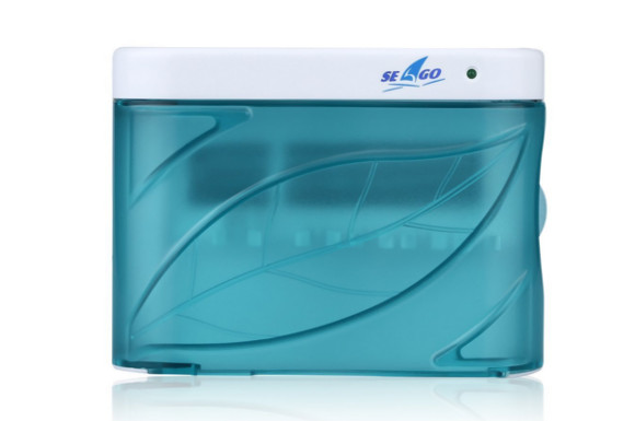 Seago SG-103A 歯ブラシ除菌器 UV オゾン 殺菌消毒 タイマー 自動 壁掛け 家族用 ブルー