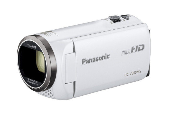 Panasonic HDビデオカメラ V360MS 16GB 高倍率90倍ズーム ホワイト HC-V360MS-W