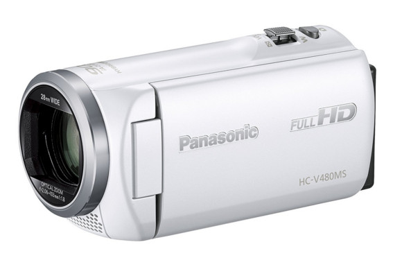 Panasonic HDビデオカメラ V480MS 32GB 高倍率90倍ズーム ホワイト HC-V480MS-W