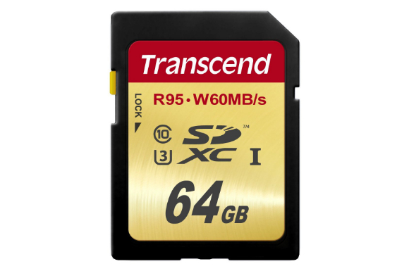 【Amazon.co.jp限定】 Transcend SDXCカード 64GB UHS-I U3対応 (最大読込速度95MB/s,最大書込速度60MB/s) U3シリーズ 4K動画撮影 無期限保証 TS64GSDU3E (FFP)