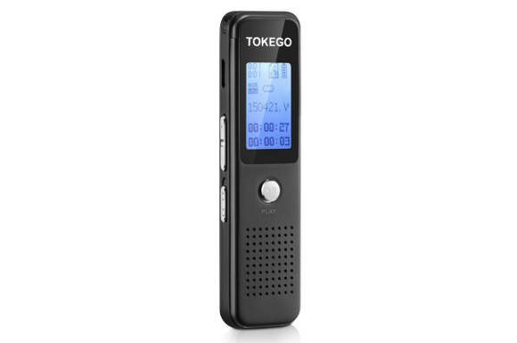 TOKEGO ICレコーダー 8GB大容量　ボイスレコーダー　音楽プレーヤー搭載 小型音声録音機 (内蔵スピーカー 高音質 日本語説明書付き)