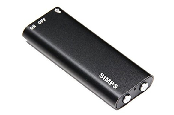【SIMPS】 世界最小クラス 超小型 ICボイスレコーダー 1年保証付き (高音質 音楽プレイヤー 8G) イヤホン & 日本語説明書付