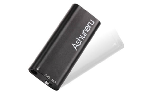【Ashuneru】 超小型 ボイスレコーダー (USBメモリ 高音質 音楽プレイヤー) イヤホン付き 取扱説明書付き (8GB)