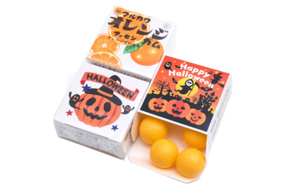 ハロウィン マルカワ ガム 24個入 Halloween お菓子 おかし 配る (オレンジ味)