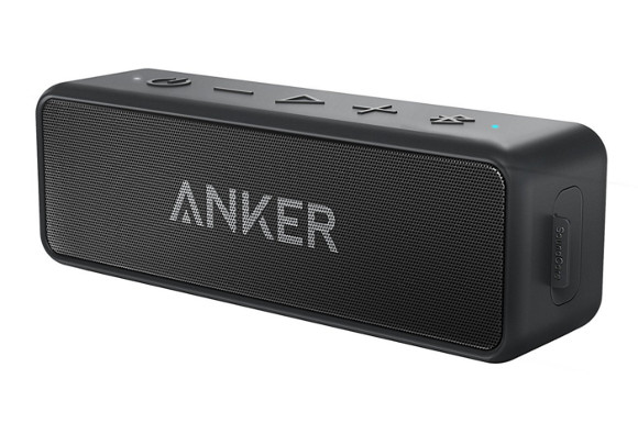 Anker SoundCore 2 (12W Bluetooth4.2 スピーカー 24時間連続再生)【強化された低音 / IPX5防水規格 / デュアルドライバー / マイク内蔵】 A3105011