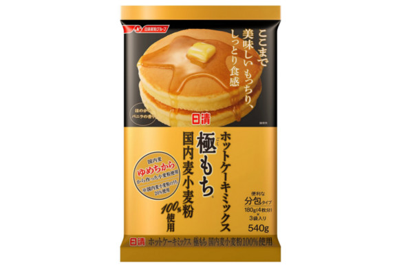 日清フーズ ホットケーキミックス 極もち 国内麦小麦粉 100%使用 540g