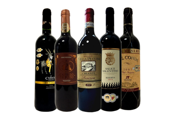 フルボディ 長期熟成レゼルヴァ飲み比べ 1999年産グランレゼルヴァ入り ソムリエ厳選ワインセット 赤ワイン 750ml 5本