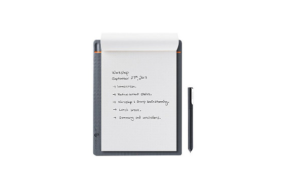 ワコム Wacom Bamboo Slate S A5対応 ミディアムグレー スマートパッド 電子ノート ボールペンで紙にメモやスケッチを書いてデジタル化 スマホ タブレット対応 CDS610S