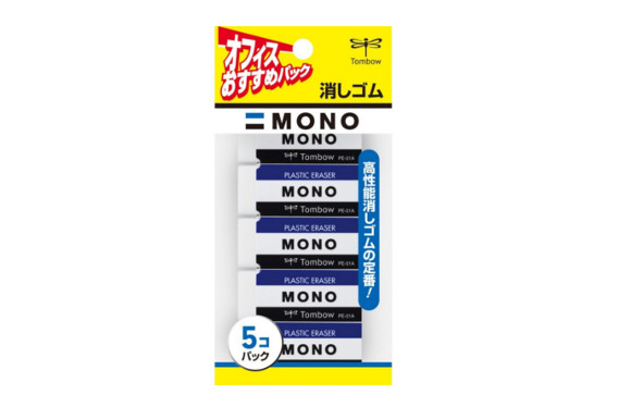 トンボ鉛筆 MONO 消しゴム モノPE01 JCA-561 5個入