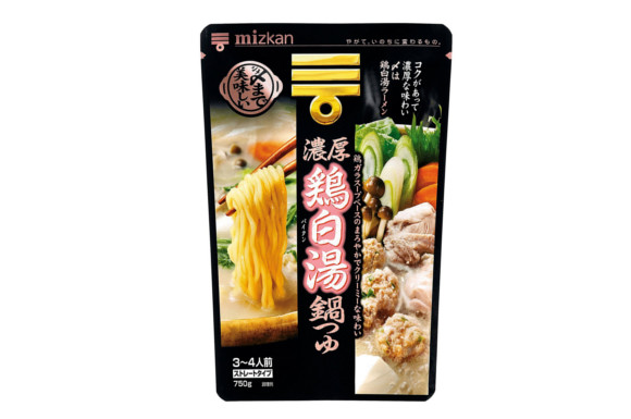 ミツカン 〆まで美味しい濃厚鶏白湯鍋つゆ ストレート 750g