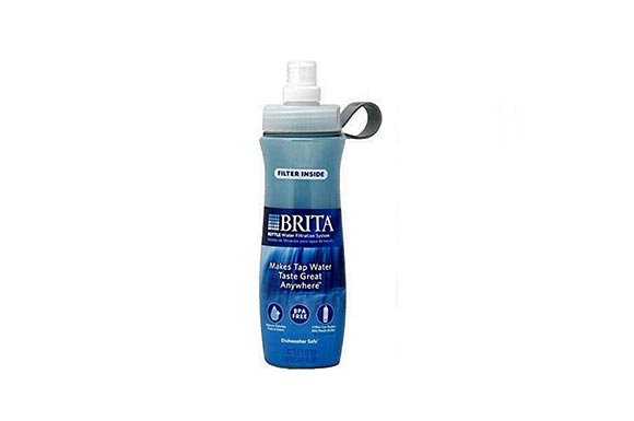 ブリタ ウォーターボトル 600 ml フィルター付き 青 携帯 浄水器 BRITA ボトル [並行輸入品]