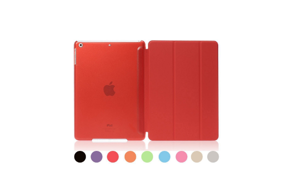 [ライブリーライフ]iPad Air ケース iPad エアー ケース 超薄型 三つ折り スタンド 全9色(iPad Air,レッド)