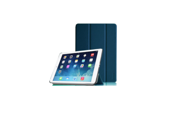【Fintie】iPad Air (2013) 専用 保護ケース 三つ折スタンドタイプ 高級PUレザー 超薄型 最軽量 オートスリープ機能付き スマートケース カバー (ネイビー)