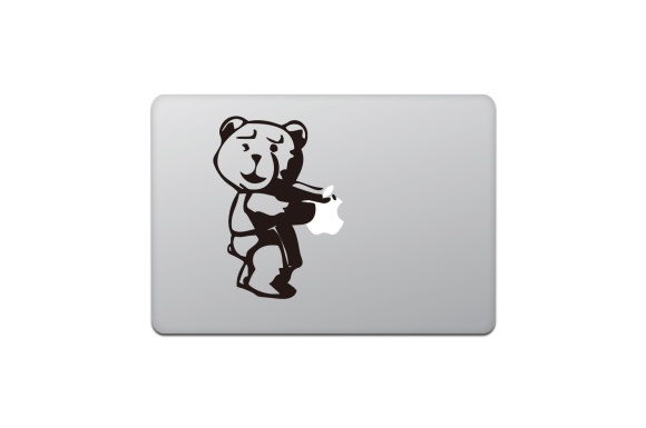 Apple Macbook ステッカー スキンシール TED テッド クマ 熊 くま TED BEAR M443