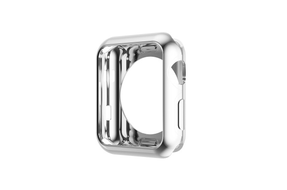 HOCO Apple Watch Series 3 / 2 / 1 ケース メッキ TPU ケース 耐衝撃性 超簿 脱着簡単 アップル ウォッチ シリーズ 全4色 シルバー 42mm