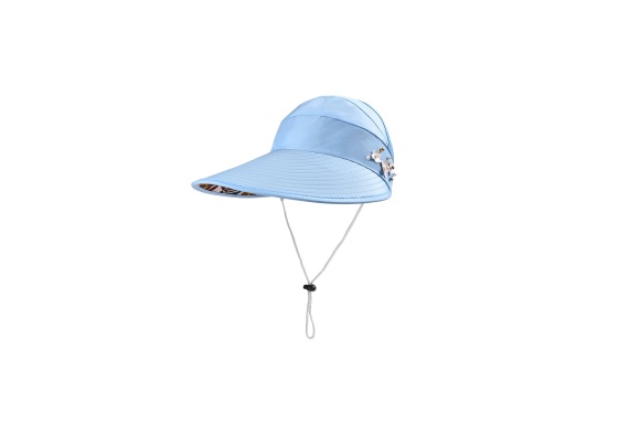 VBIGER サンバイザー レディース UVカット帽子 つば広ハット 2WAY 日焼け 紫外線対策 折り畳み (花付き)　特定セール
