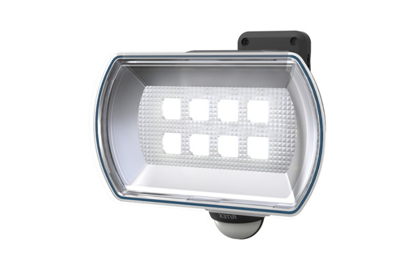 ムサシ RITEX フリーアーム式LEDセンサーライト(4.5Wワイド) 「乾電池式」 防雨型 LED-150